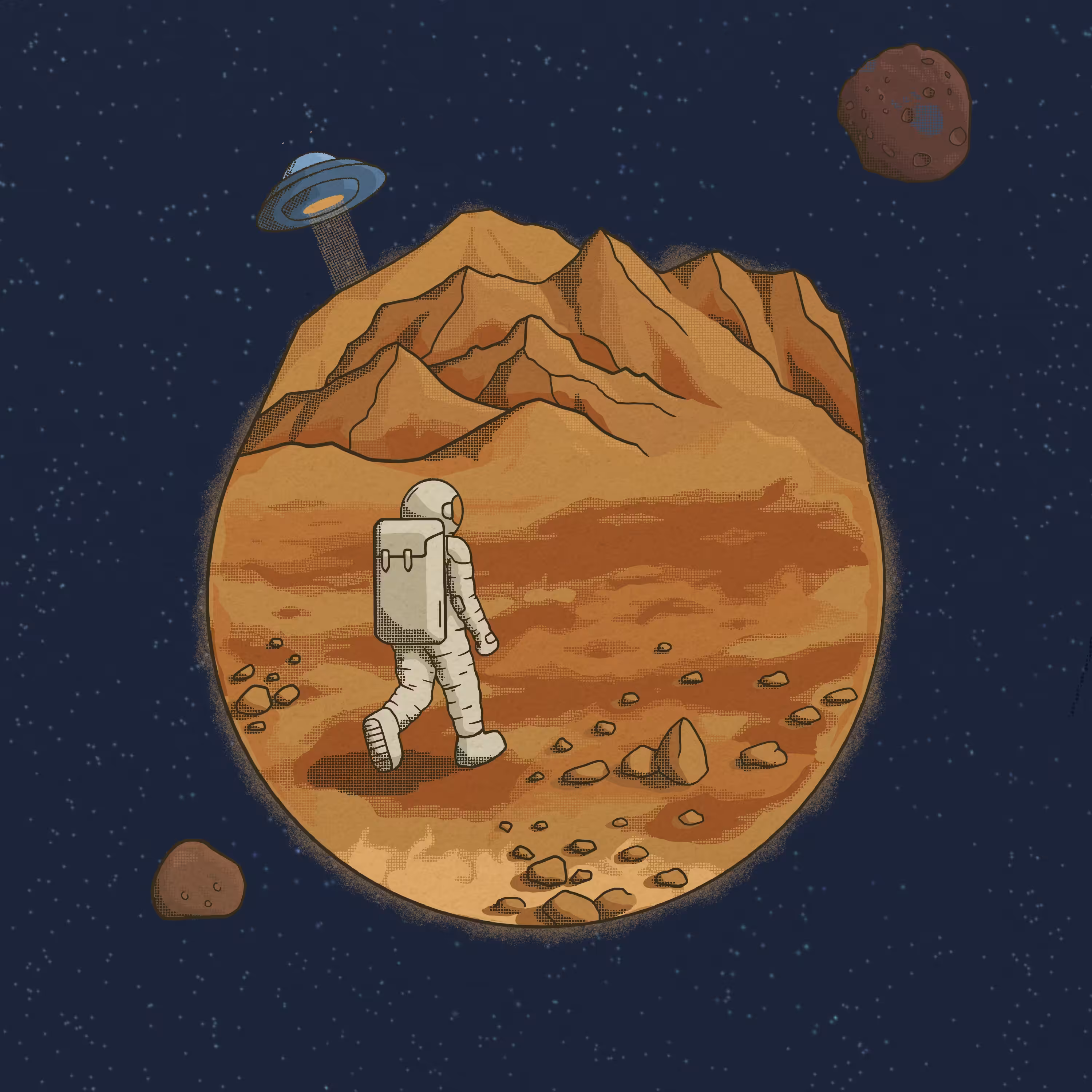 around the red planet