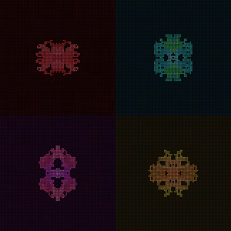 Dither Creatures 2x2 #76