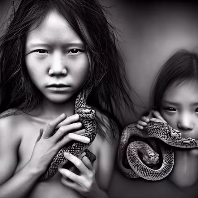 chinese with snakes