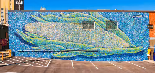 Out of Office Mural Tour '21: Kansas City Finished Wall - Giant Corn on the Cob!