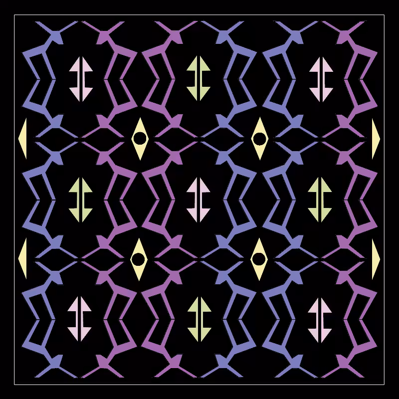 Animal-Geometric Motif #1