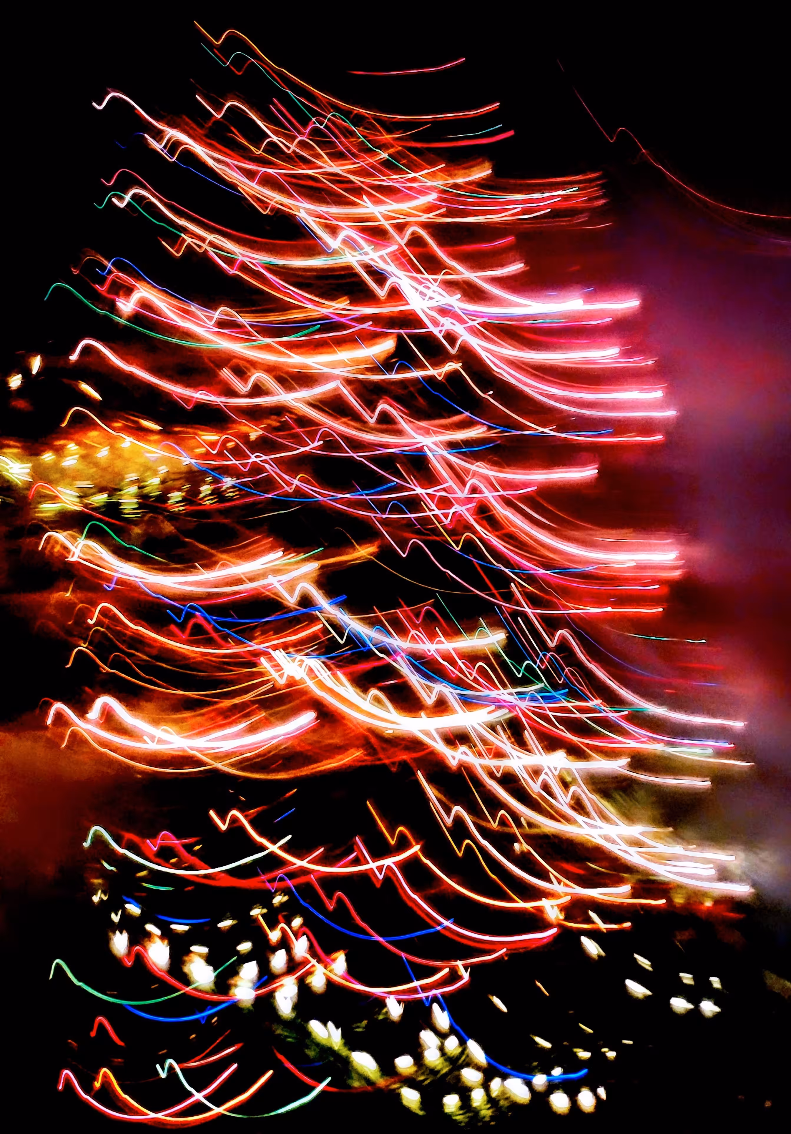 Neon Infected Christmas Tree
