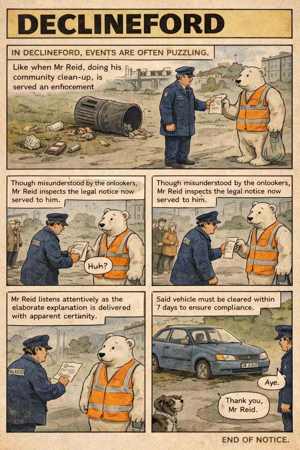 Declineford Notice Strip™ – END OF NOTICE