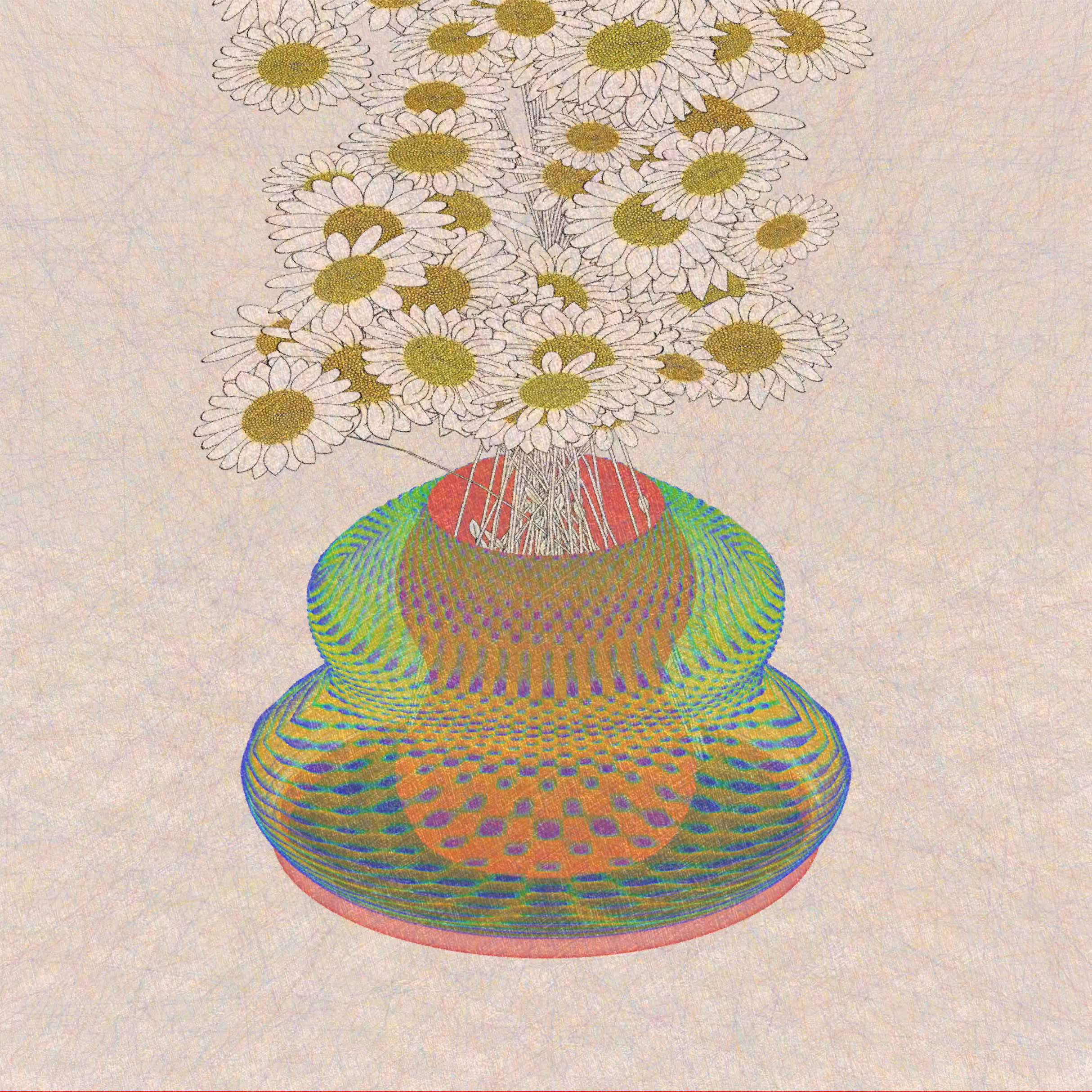 Vases and Daisies #9