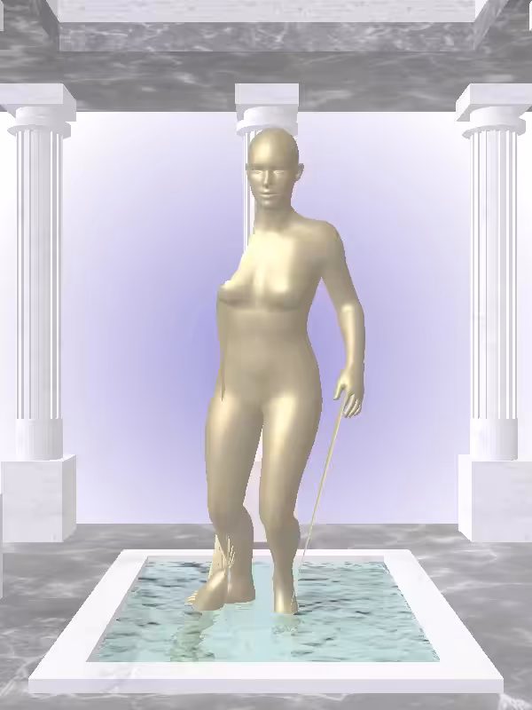 HeavenComputer: The Injured Faded Gold Woman #1659