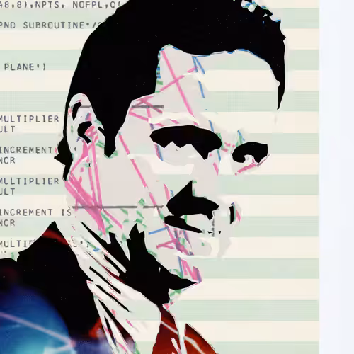THE GENERATIVE PORTRAIT COLLECTION OF ROBERT MALLARY: Generative Portrait of Robert Mallary #582