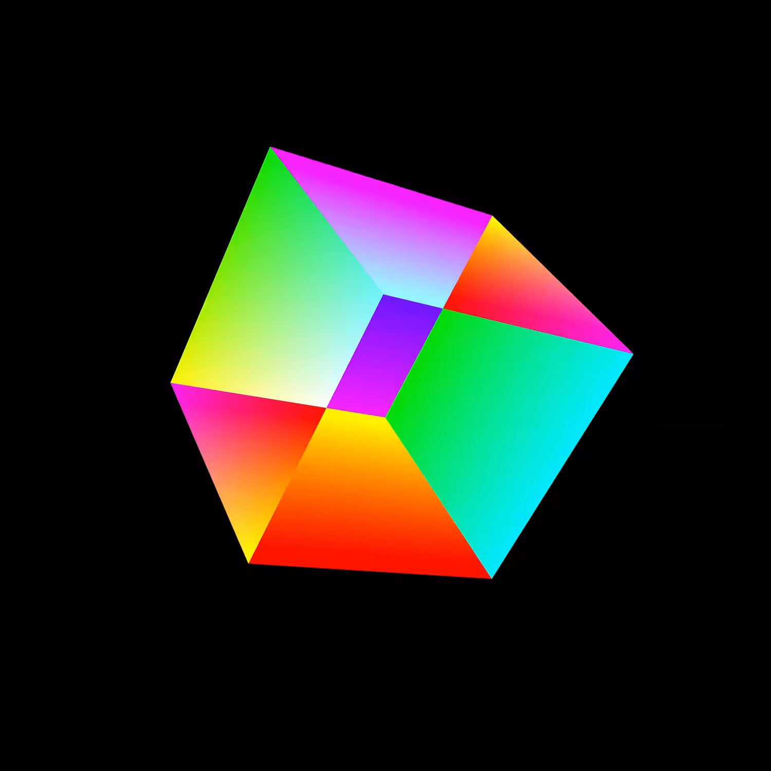 CUBE GRADIENT DIFFERENCE ROTATION MUSIC