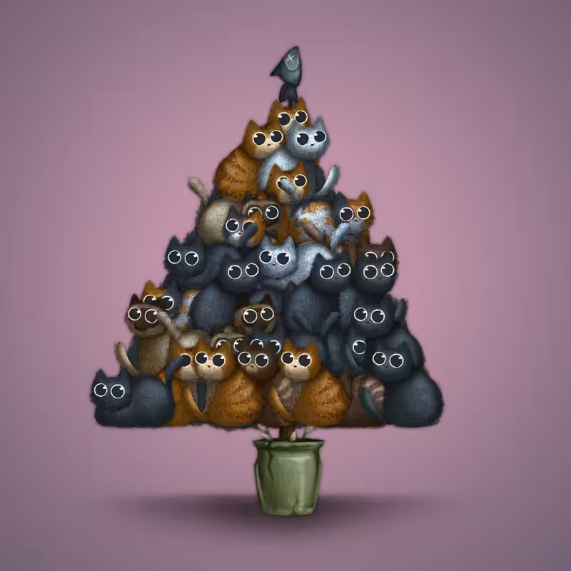 Fluffy Christmas Tree #20