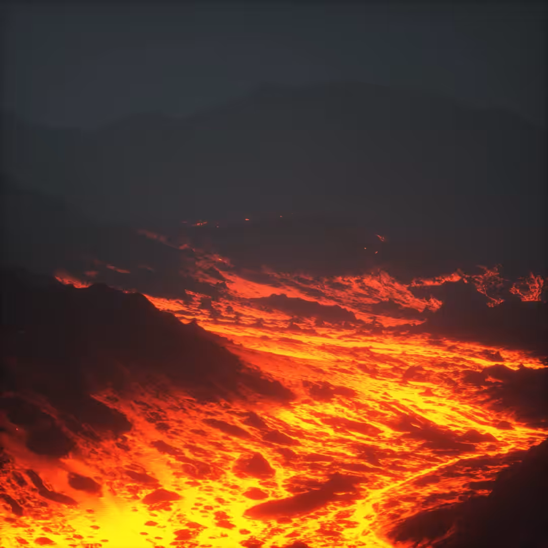 Strange little fire monster