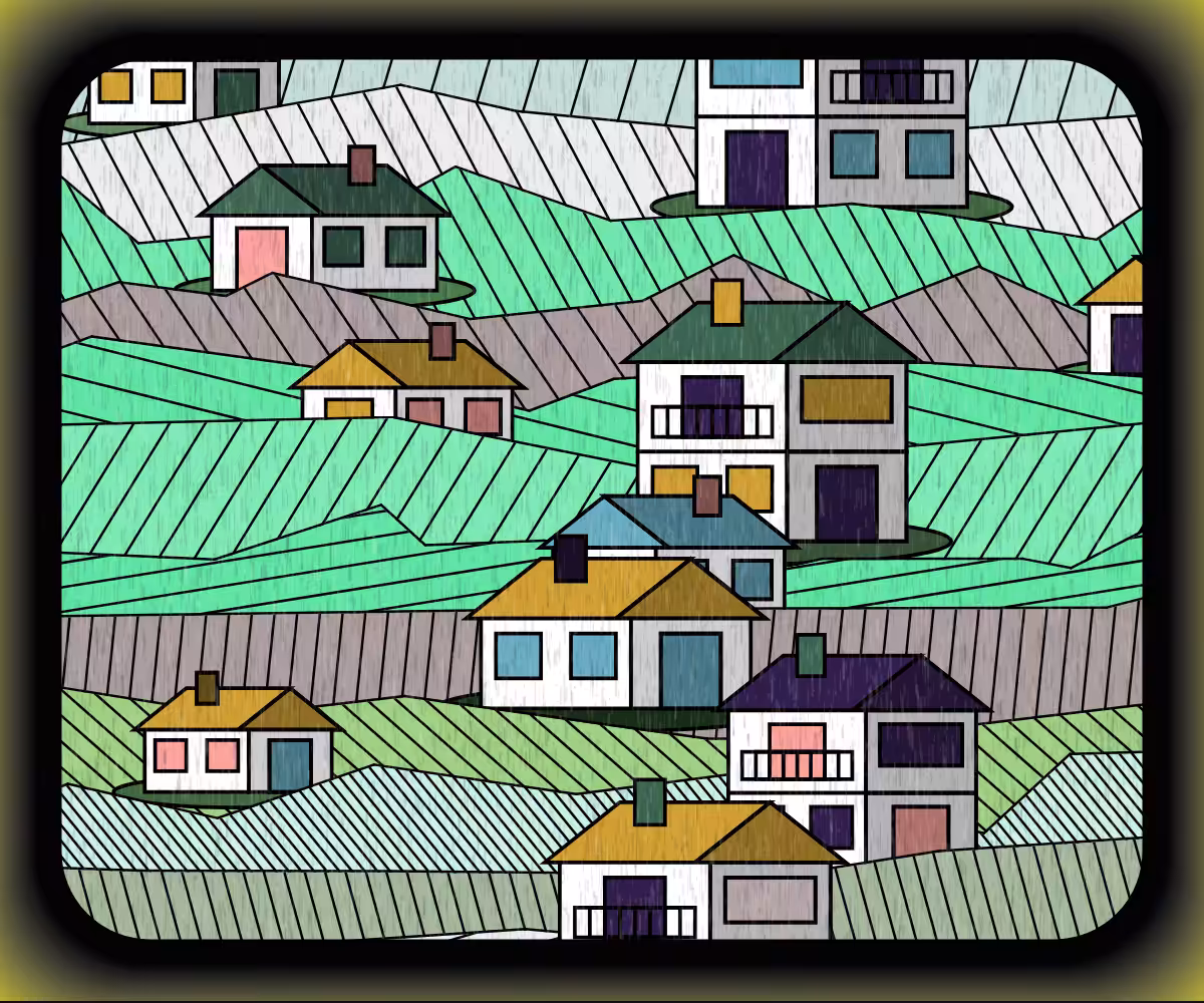 Rainy village #10