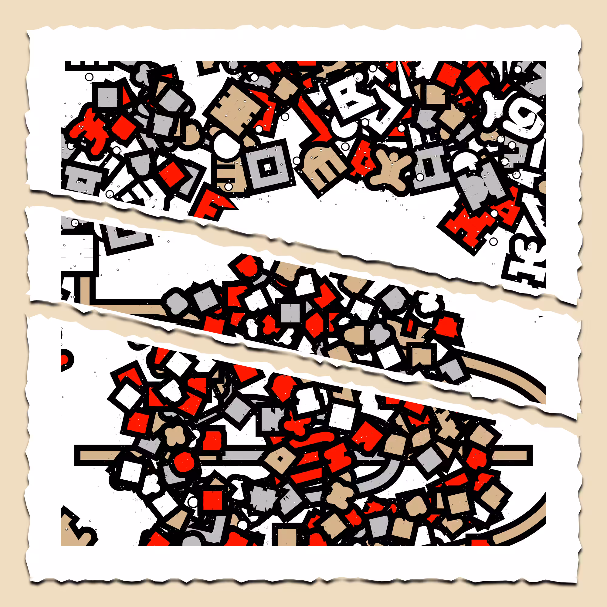 Fractals and fractures -"Alphabetic Signs" - EXPERIMENT 04