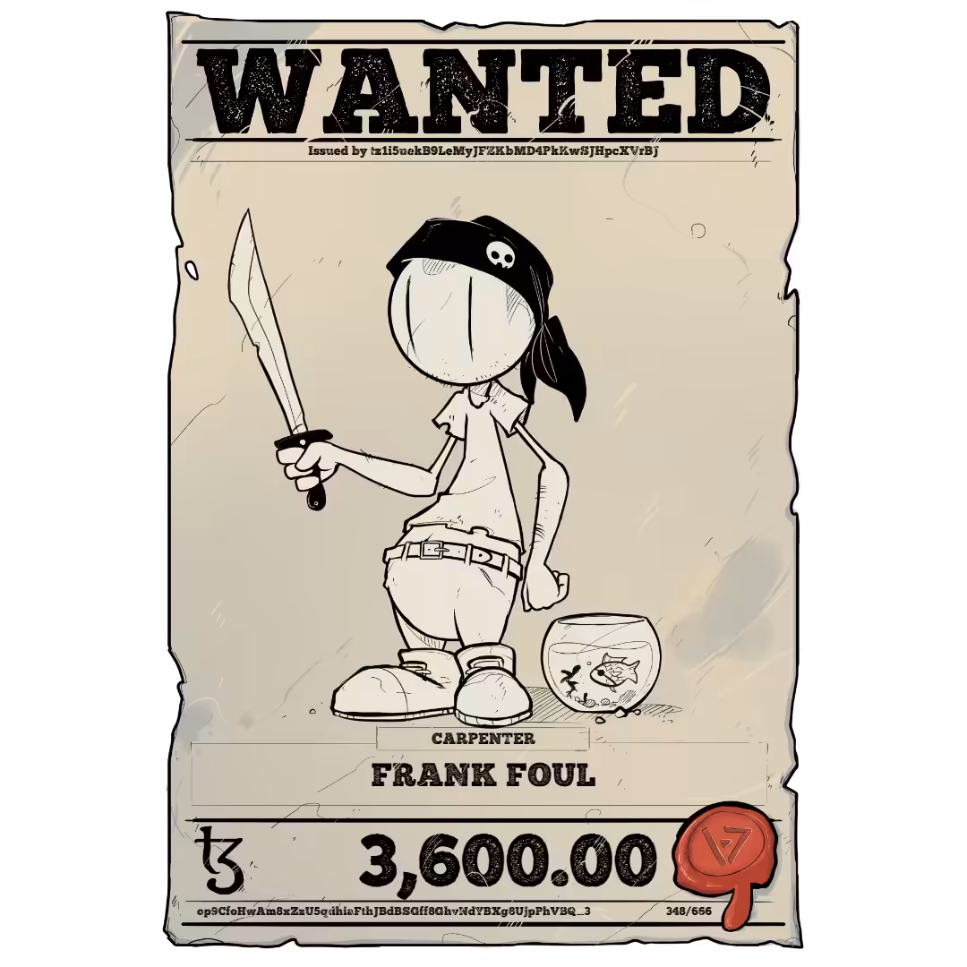 FRANK FOUL | TEZOS PIRATE 348/666