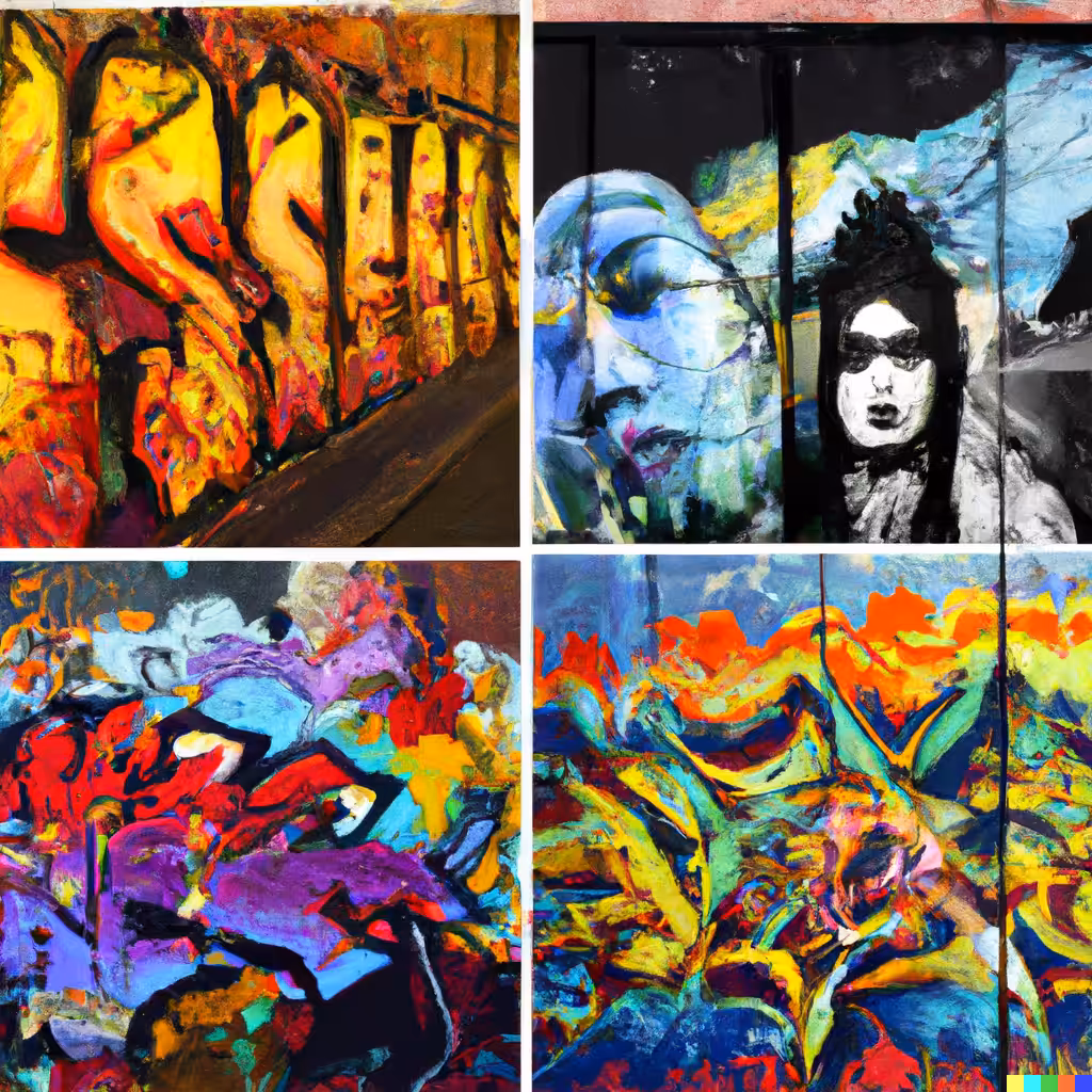 AI Street Art Collage No. 4