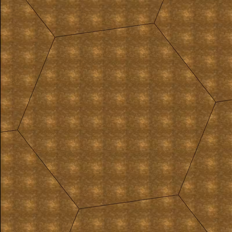gilded ghosts in hexagon