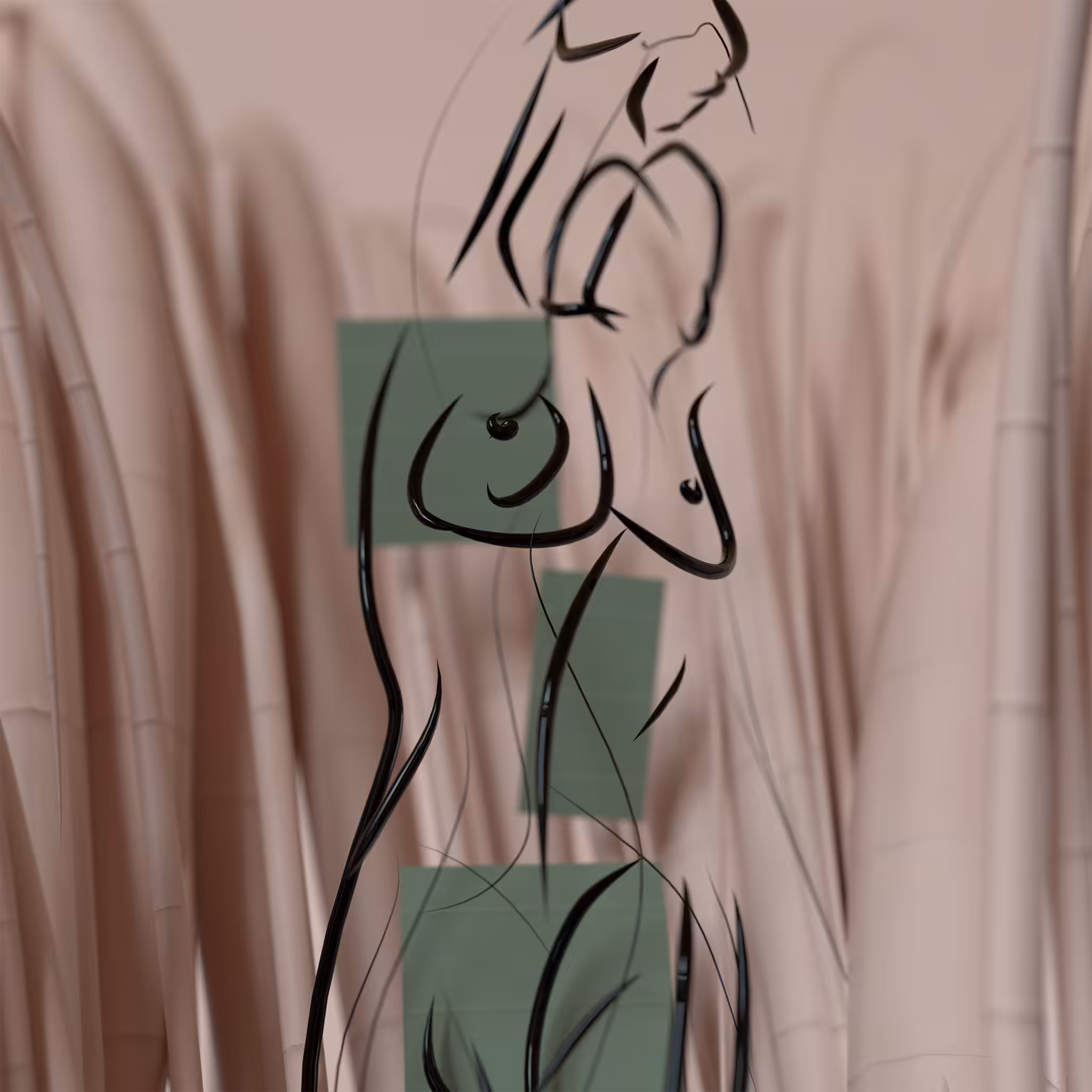 Nude001 in Cyberspace