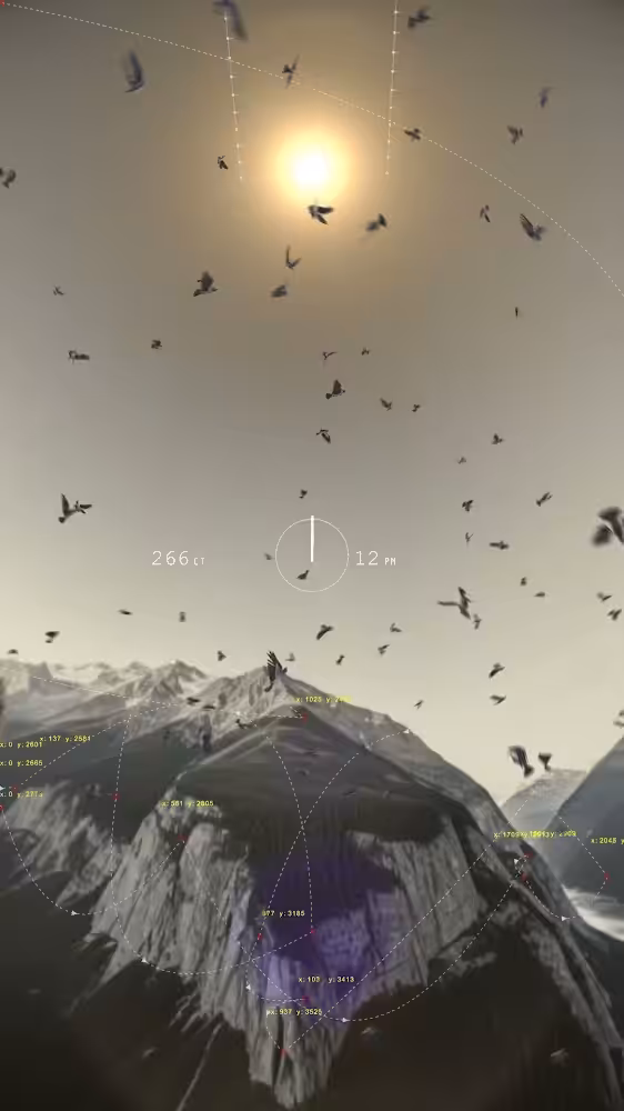12 pm 266 birds