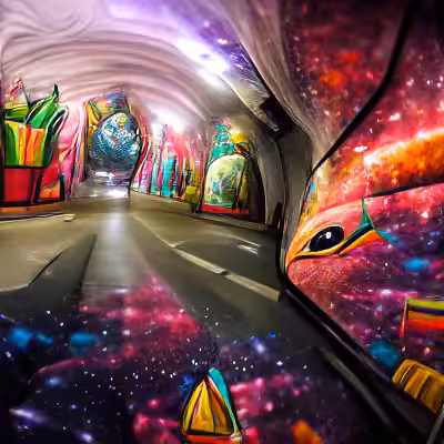 Street Art Tunnel Ride