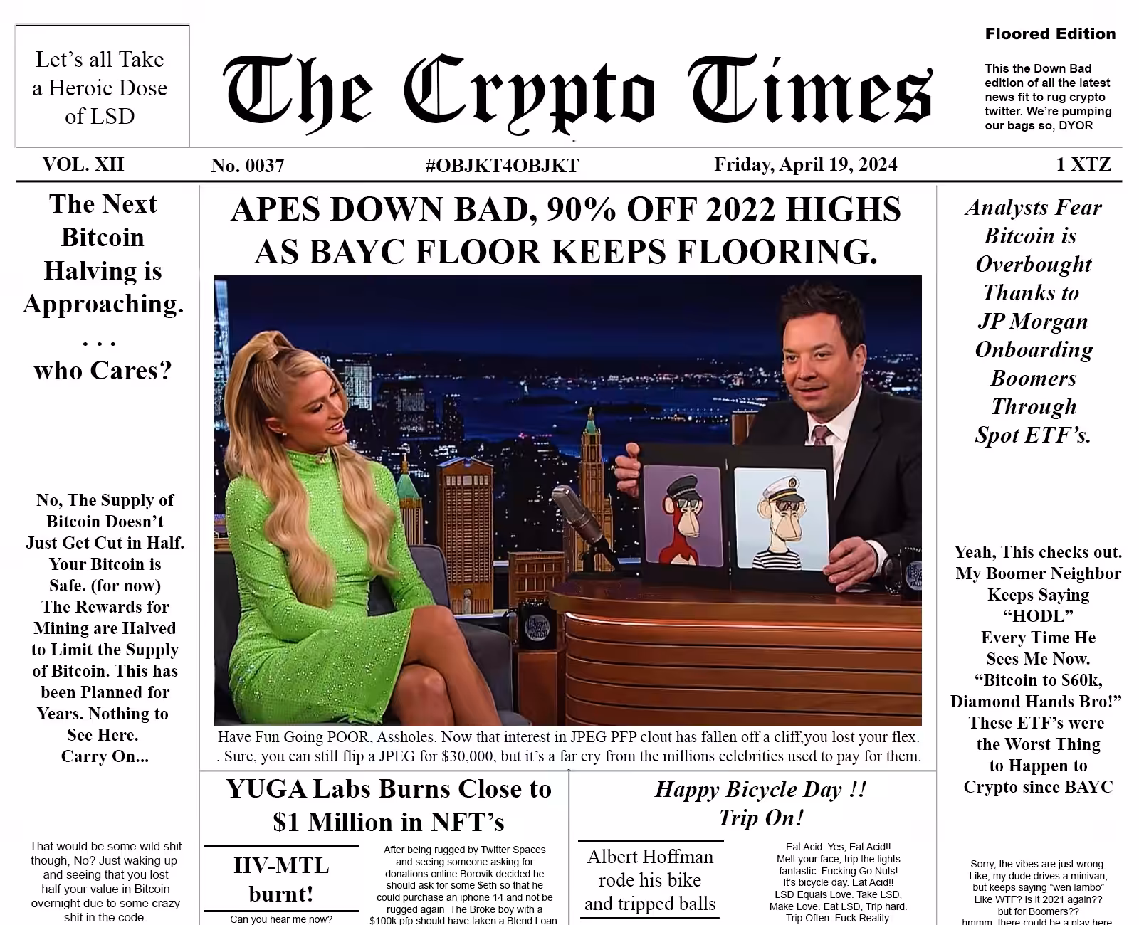 The Crypto Times 0037 - Floored