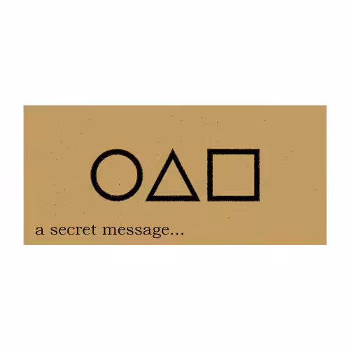 Squid game cards: secret message