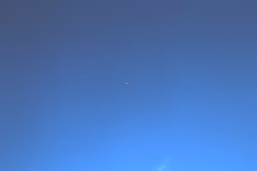A Plane in the Middle of the Sky #1