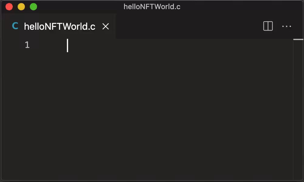 Hello NFT World in C