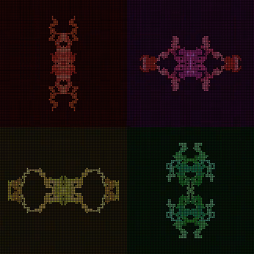 Dither Creatures 2x2 #105