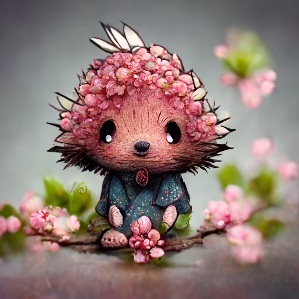 pink hedgehog