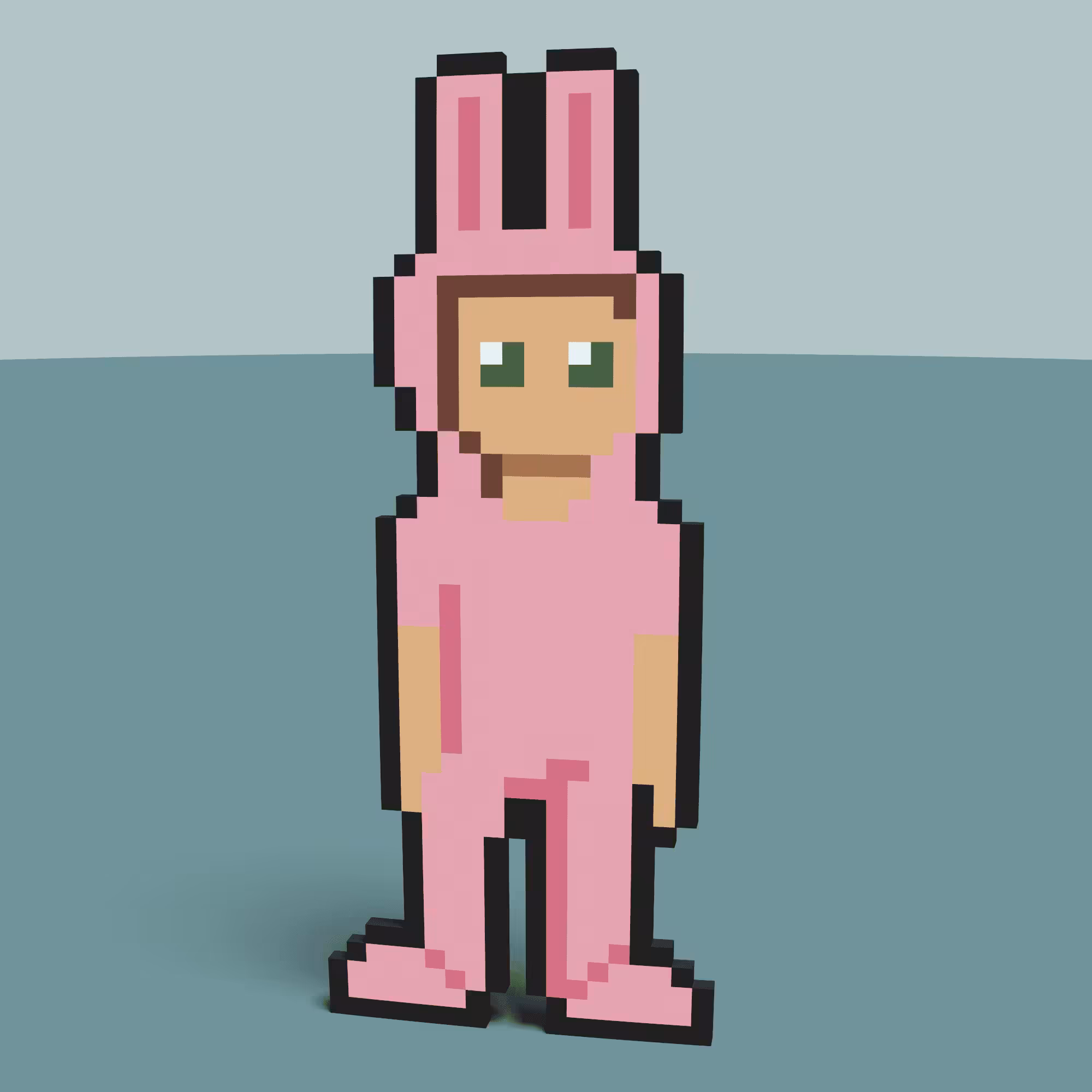 Pixel Peeps Pink Bunny