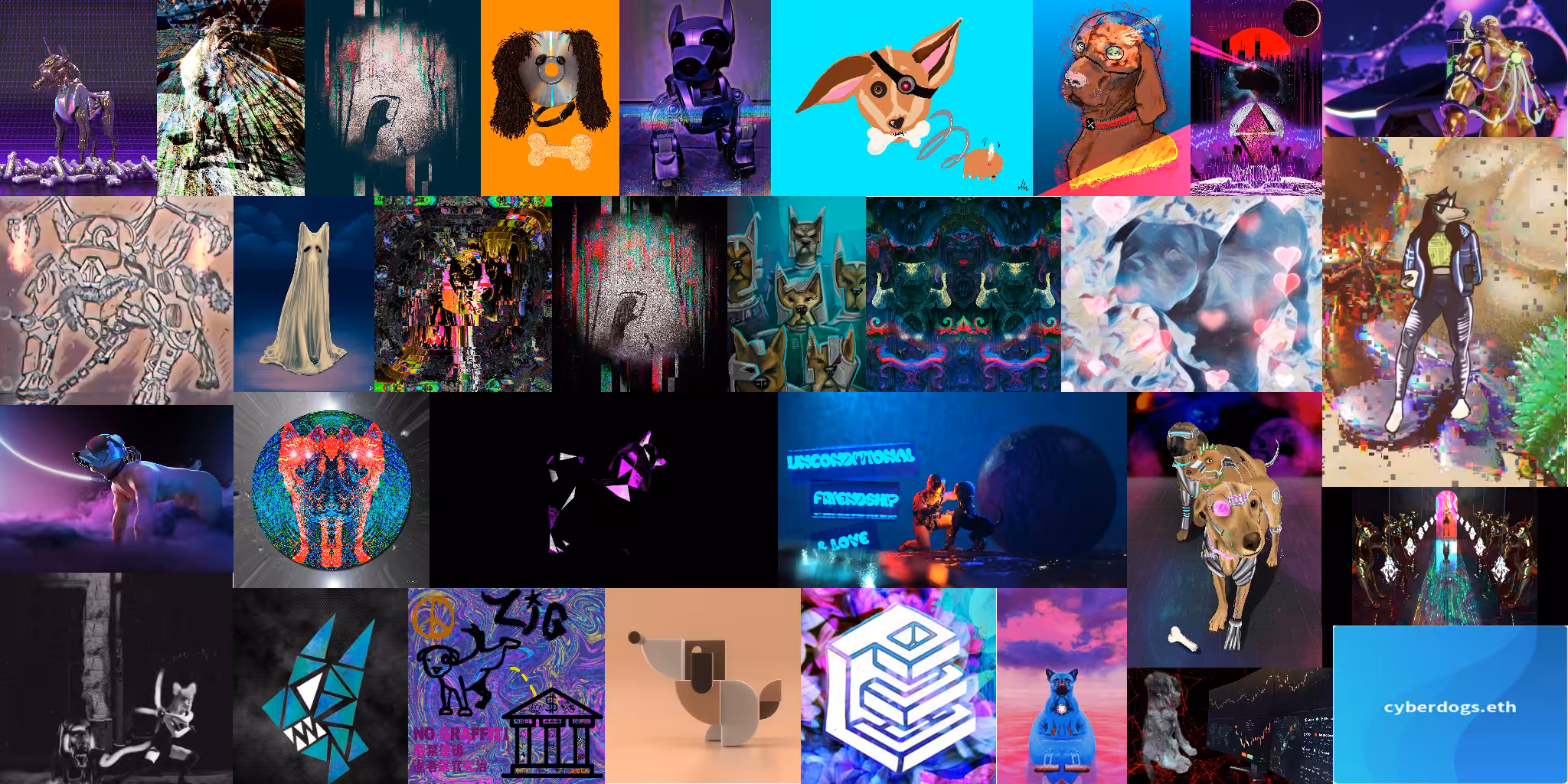 Cyberdogs Collage