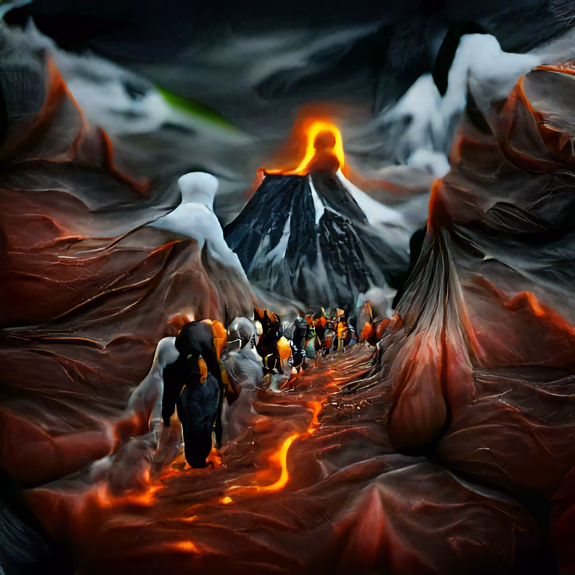 Tepeme Monamictlán  Second hell of mictlán  "place where mountains meet" (aztec mythology)
