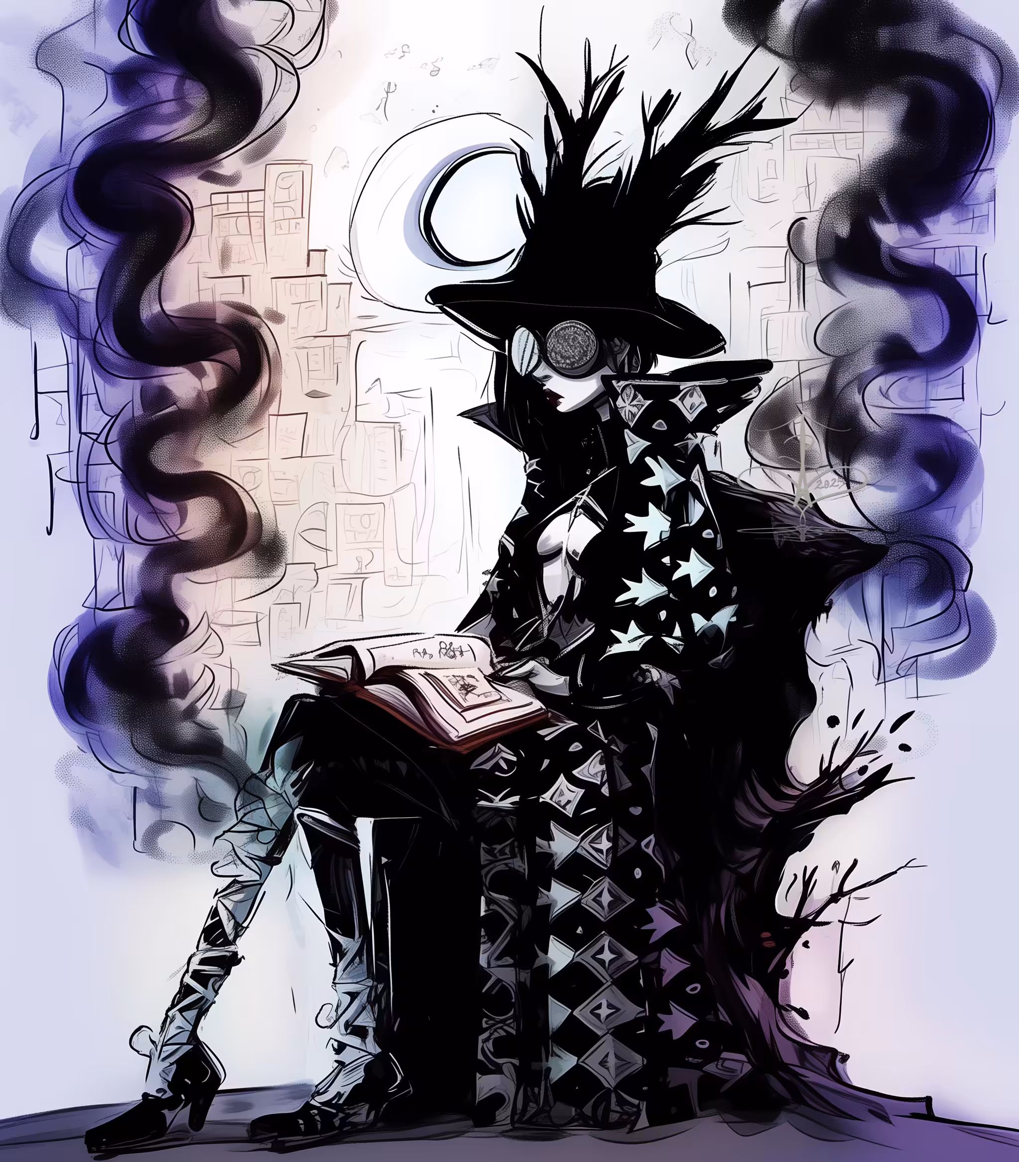 Spellbound Ink: Woven in Moon’s Design