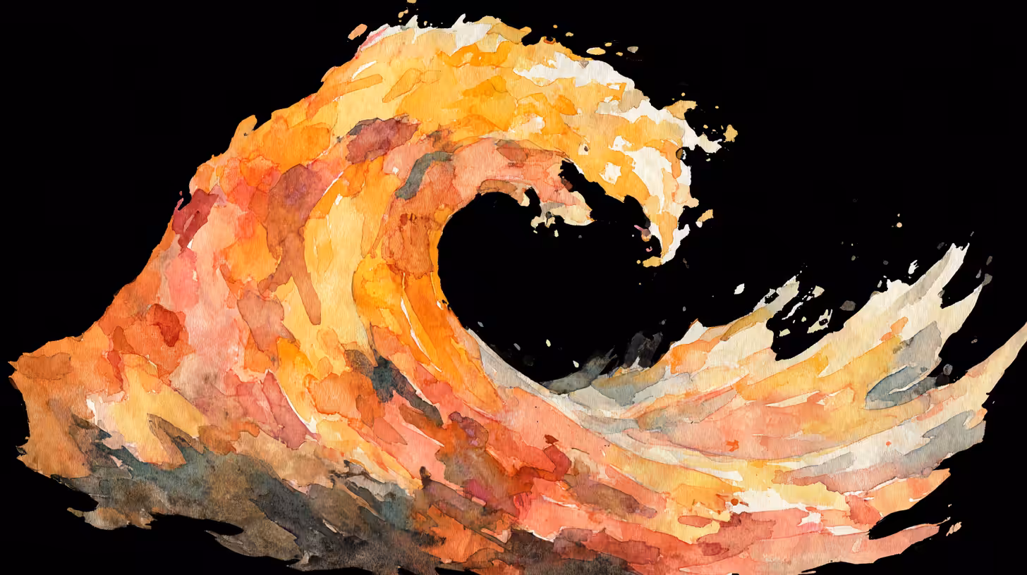 Fractured Tides: Pulse of Molten Wave #09 