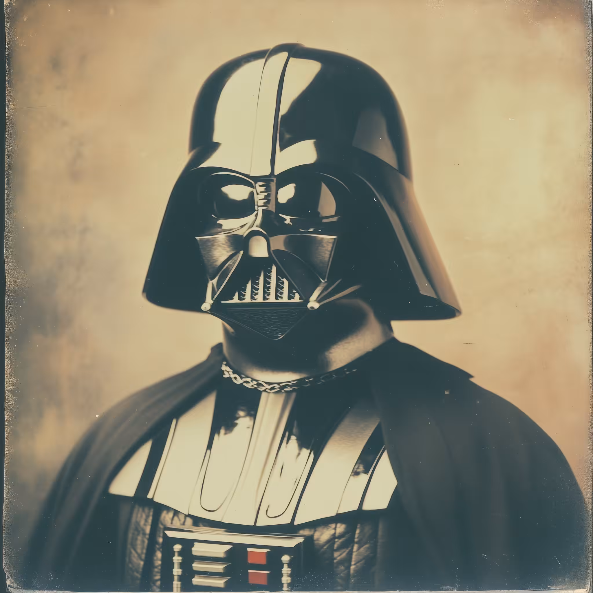 Polaroid of Darth Vader