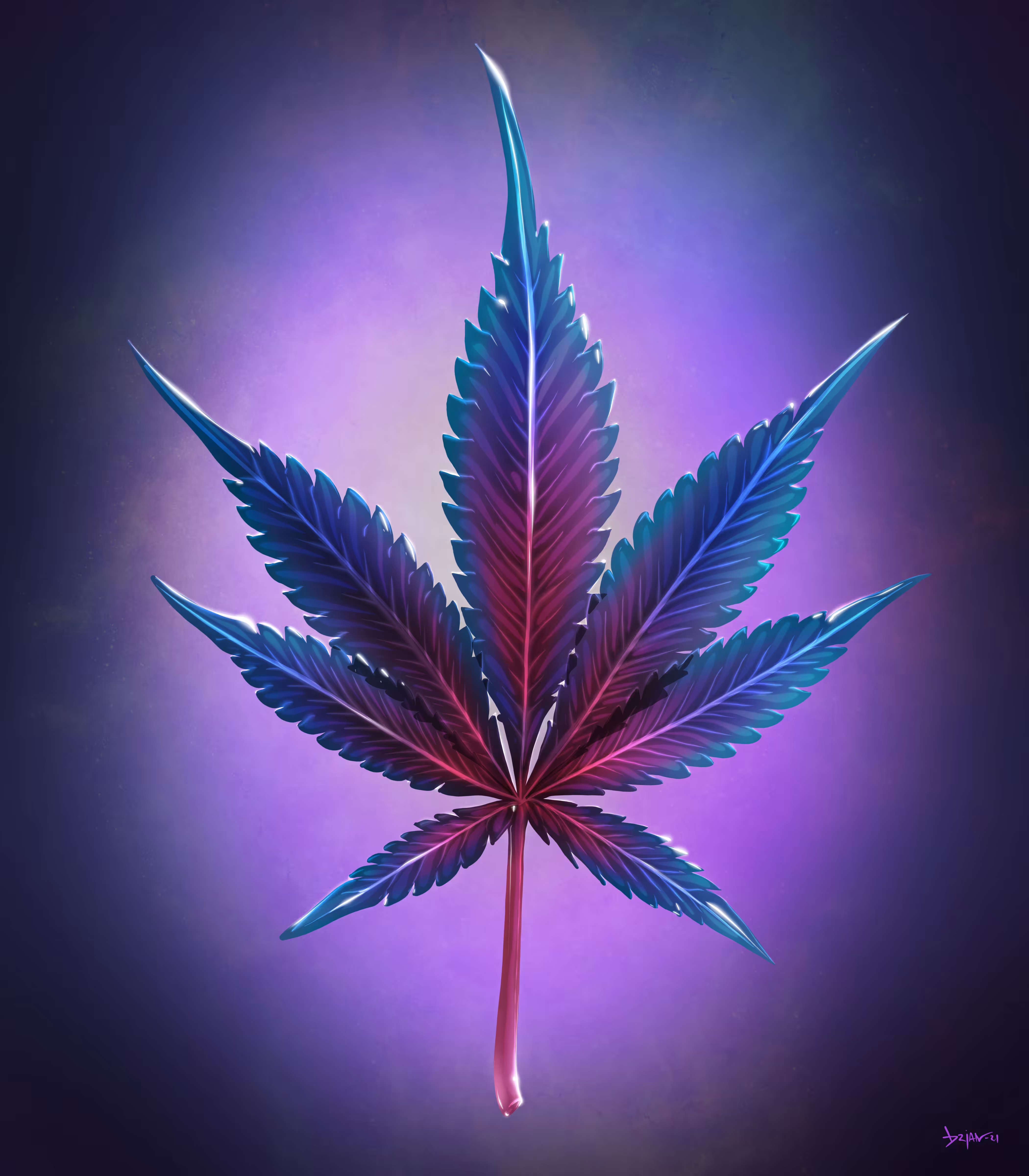 Sweet Leaf in Blue Raspberry
