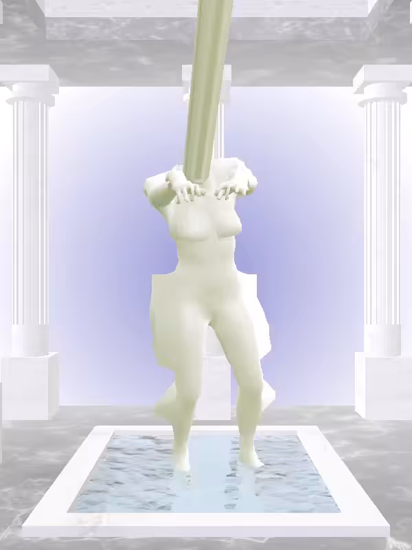 HeavenComputer: The Undying Matte Green Woman #5748
