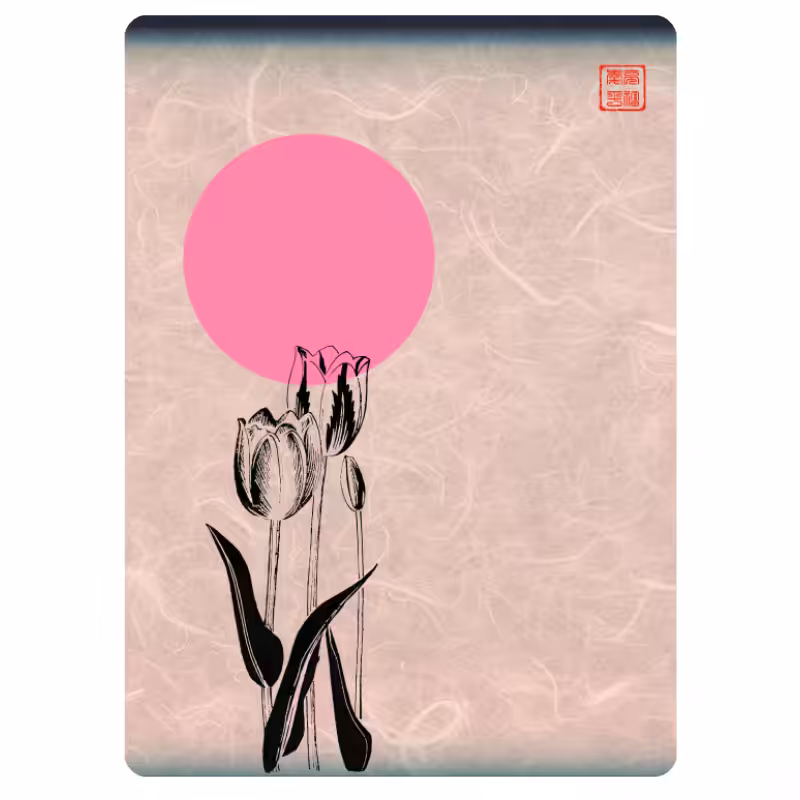 Zen flower card #36