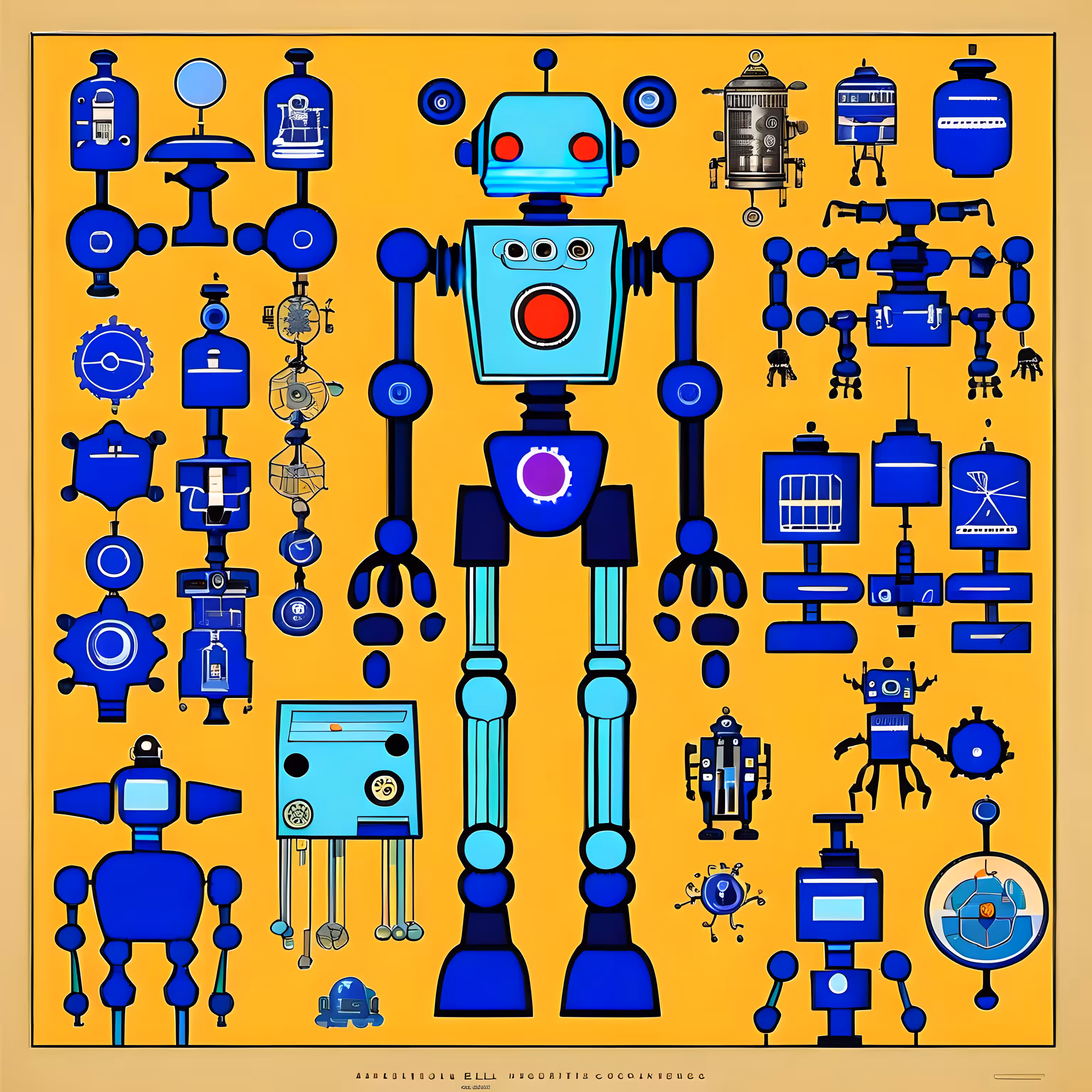 STUDIES ON ROBOTS - 20TH CENTURY #21