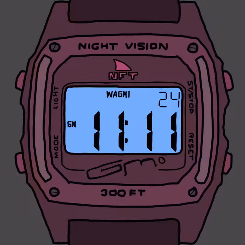 Make a Wish NFT Watch - Colorway #4 - Night Vision On