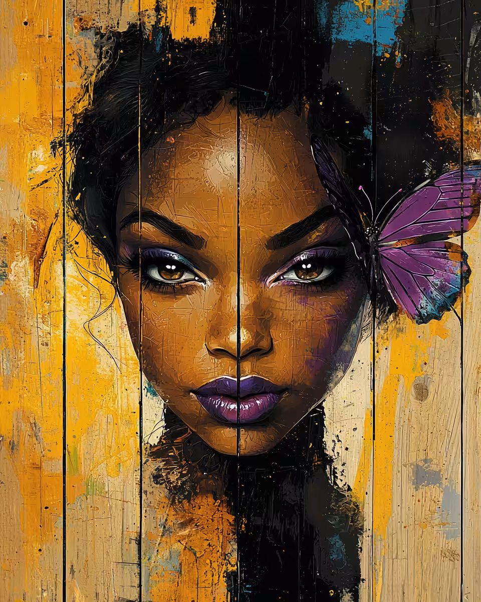 Purple butterfly 