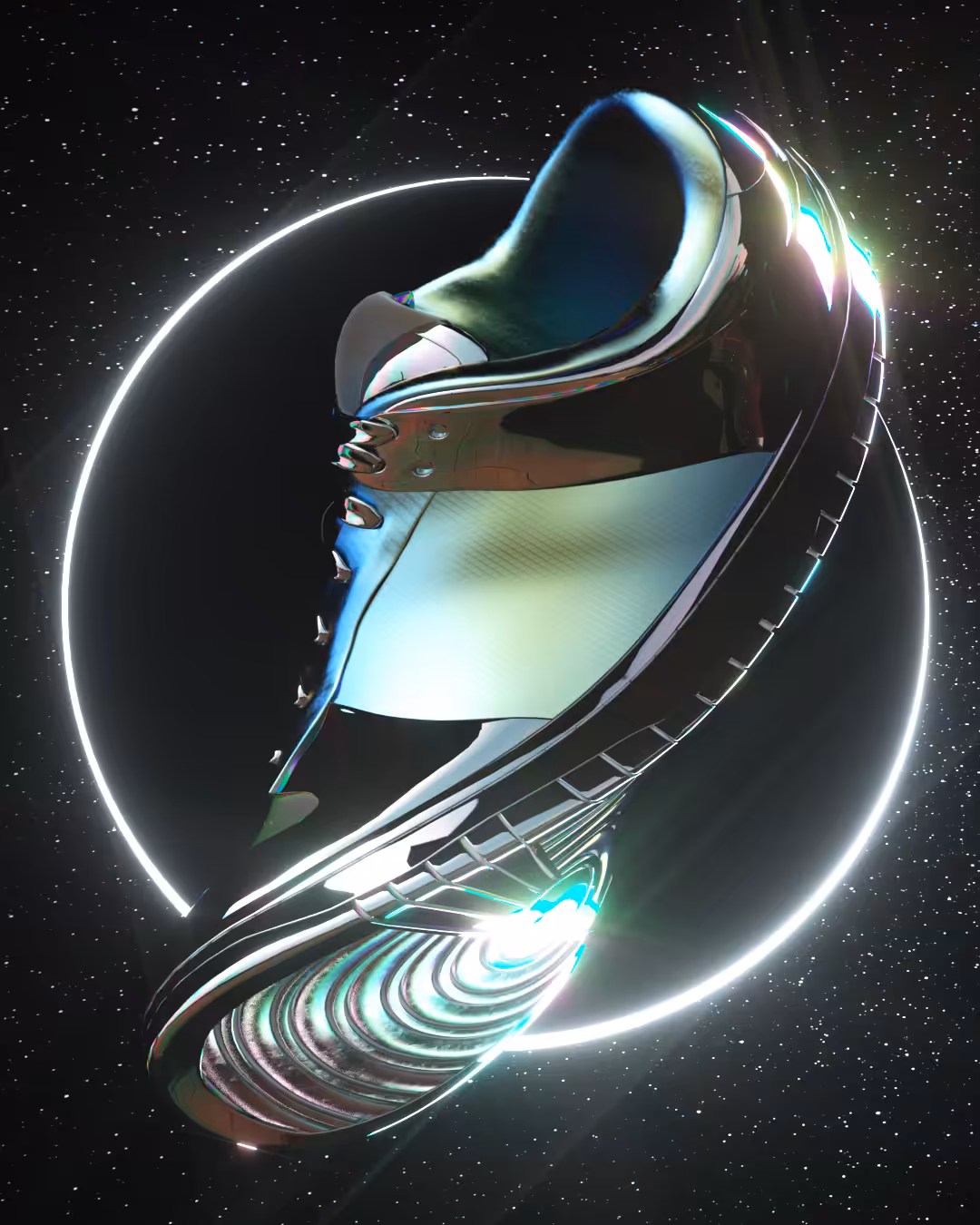 Iridescent Blue Space Jam Donk 