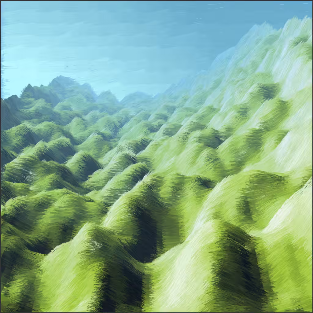 Lush Fields  #124