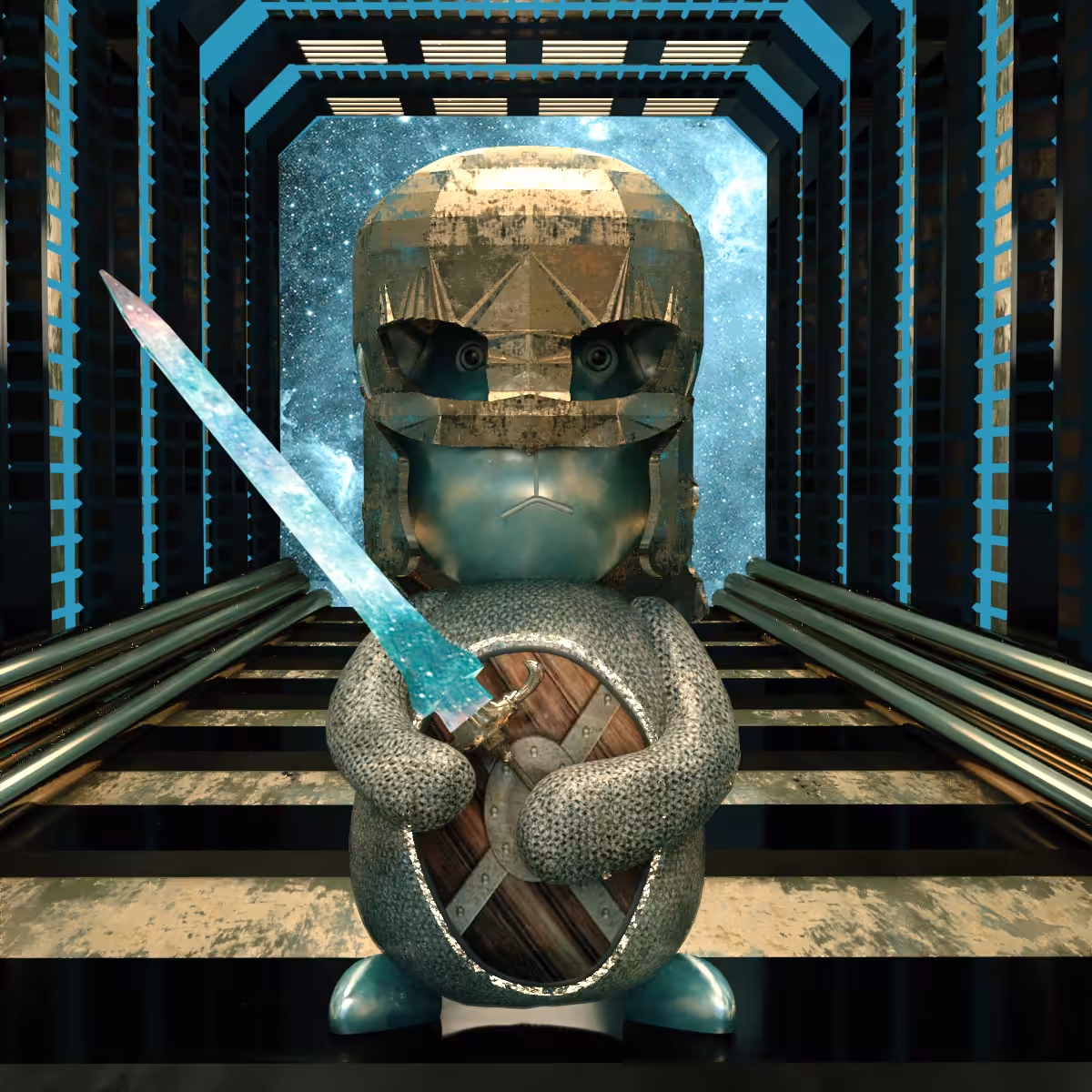  Warrior Bear #blue Hero Warrior 