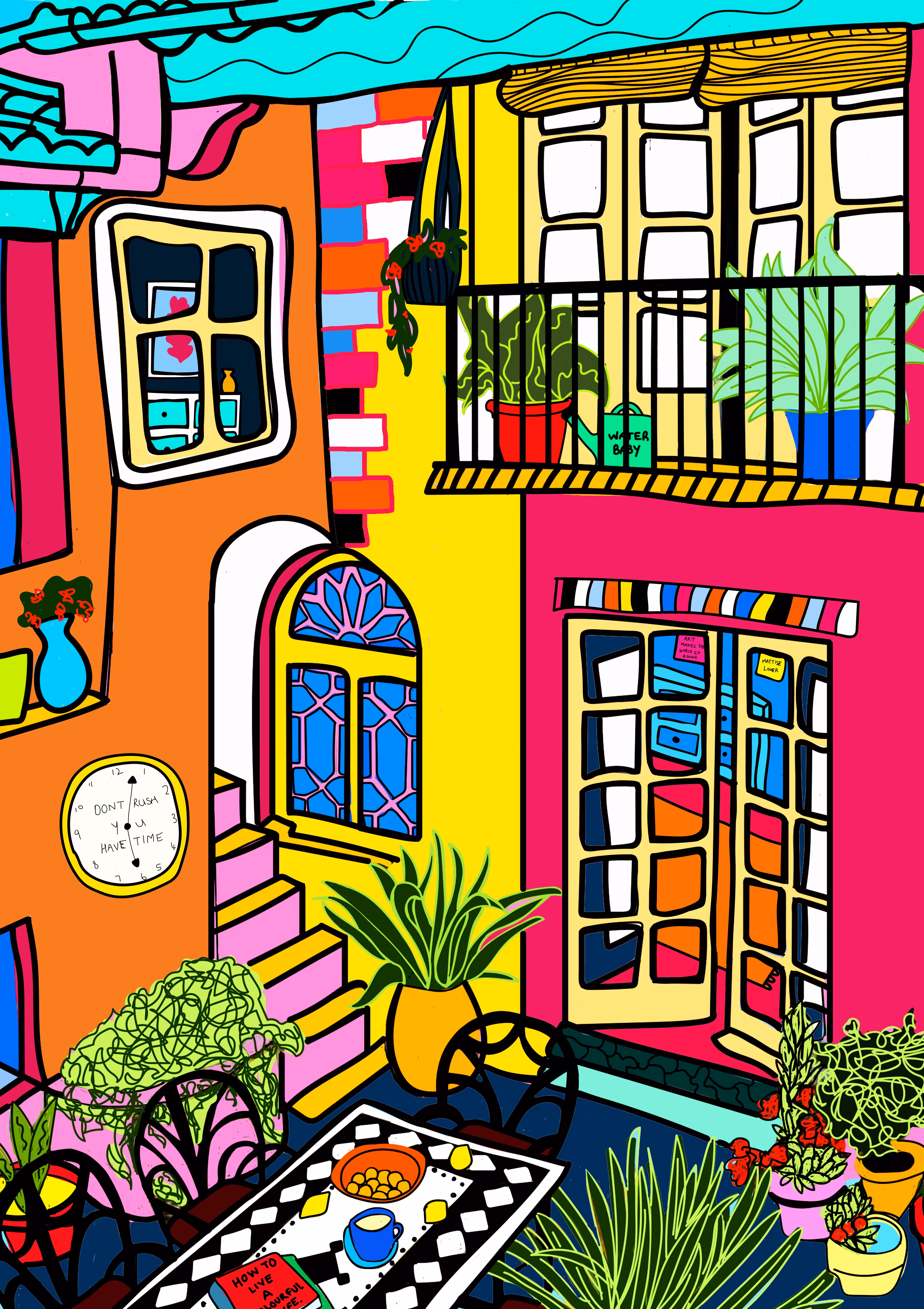 A Colourful Courtyard