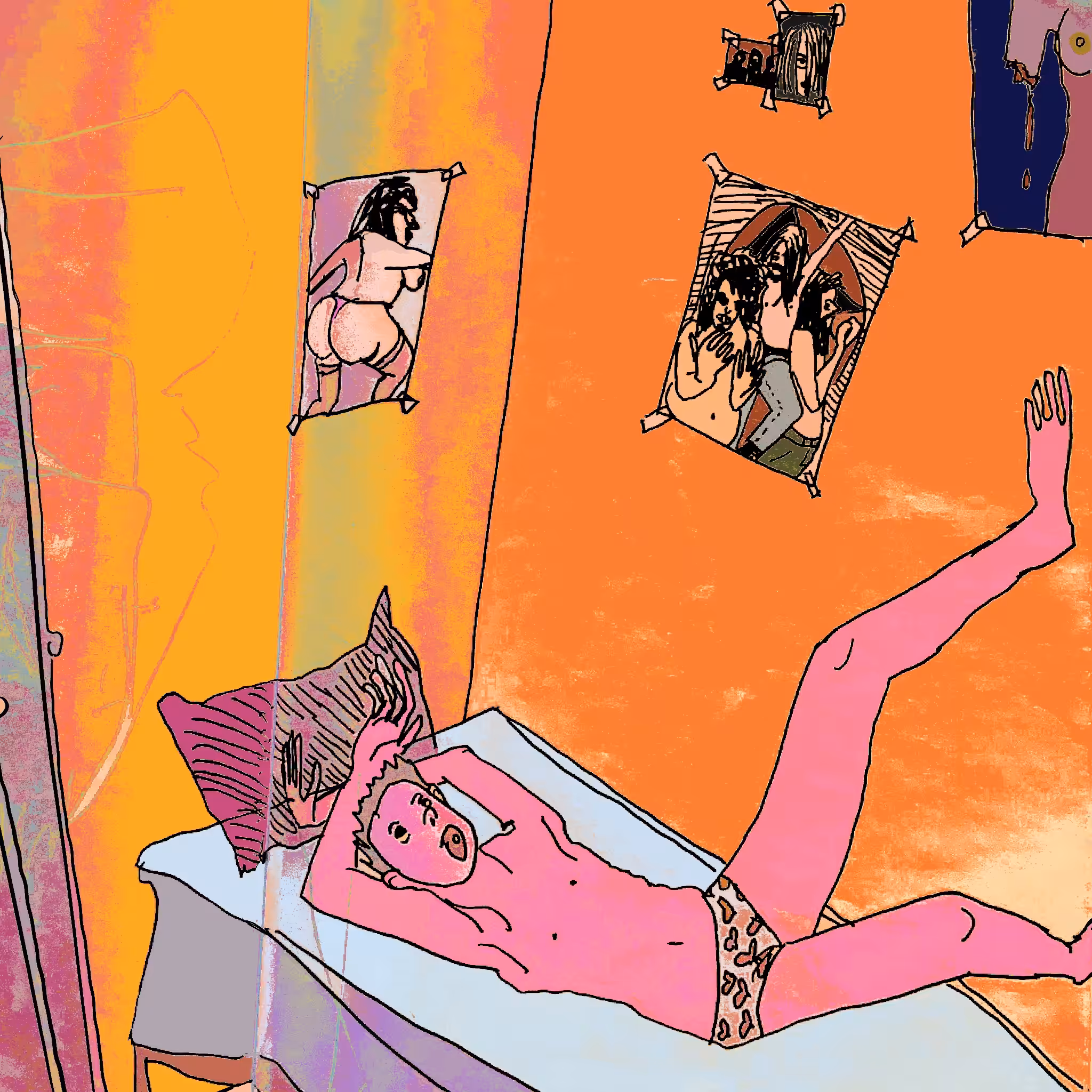 in my room