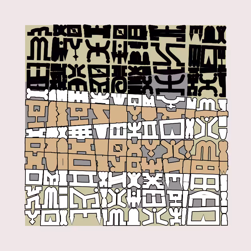 "Alphabetic ancestral signs" - (Matrix v3) #22