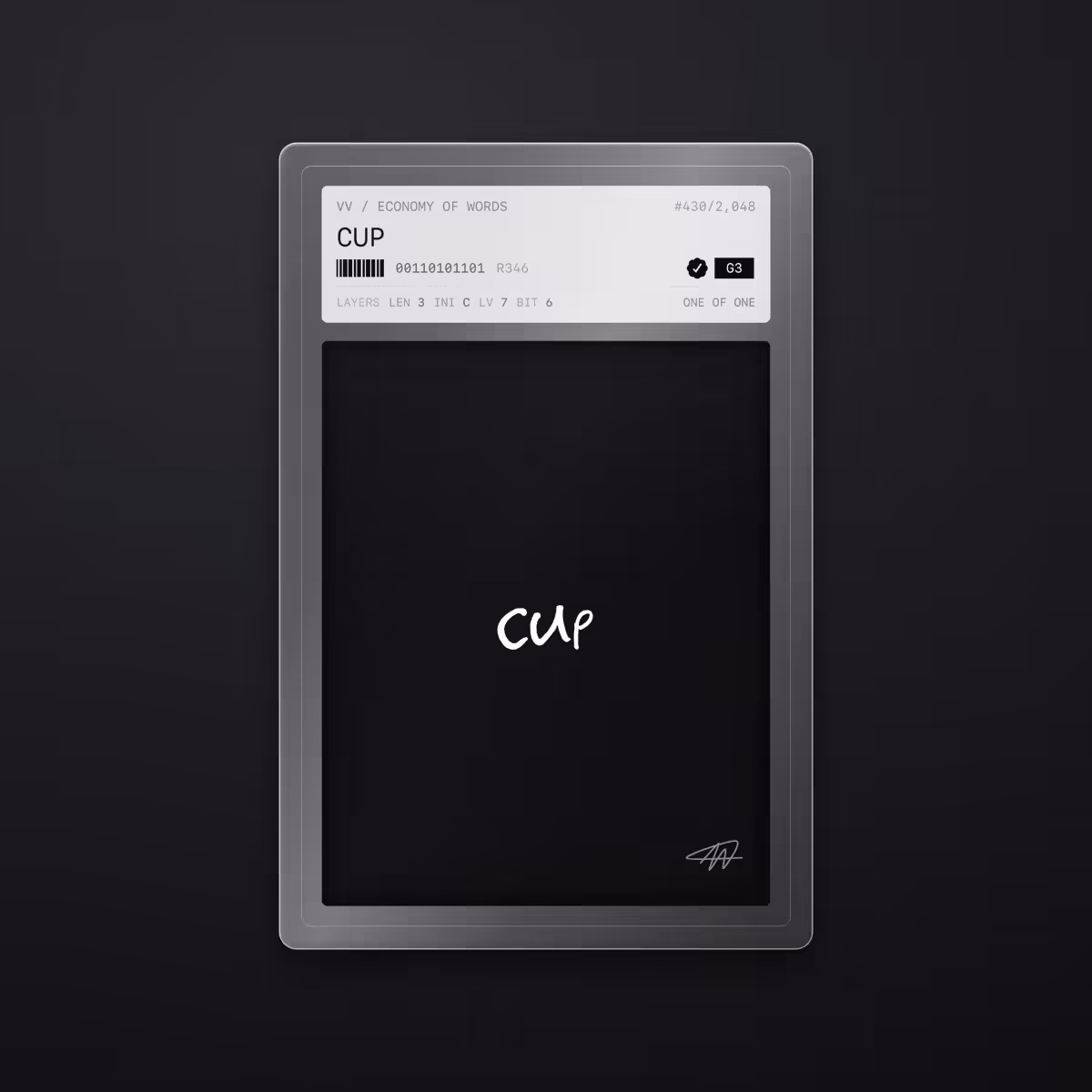 Economy of Words: CUP · #430