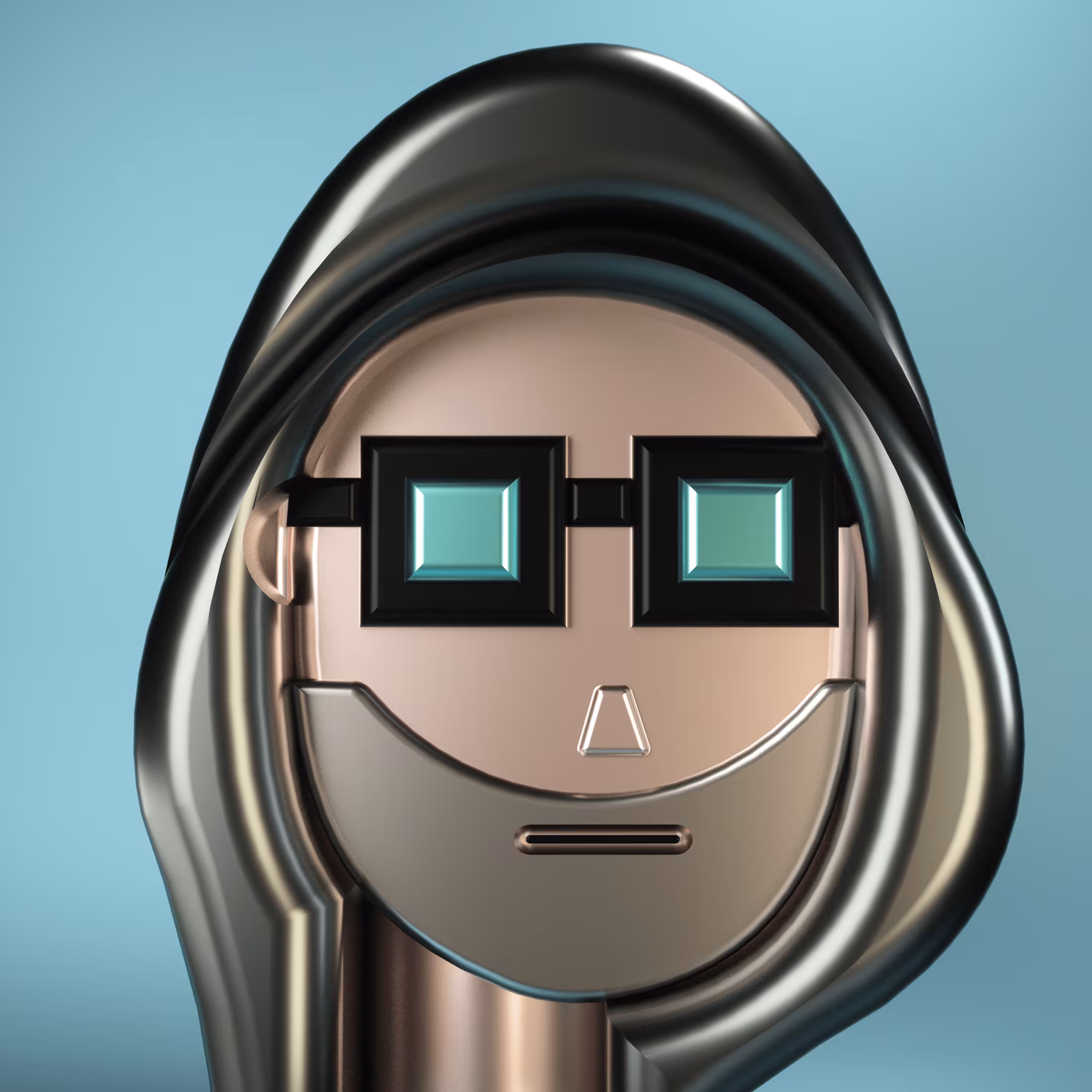 3D Chrome Punks: 3D Chrome Punk #1032