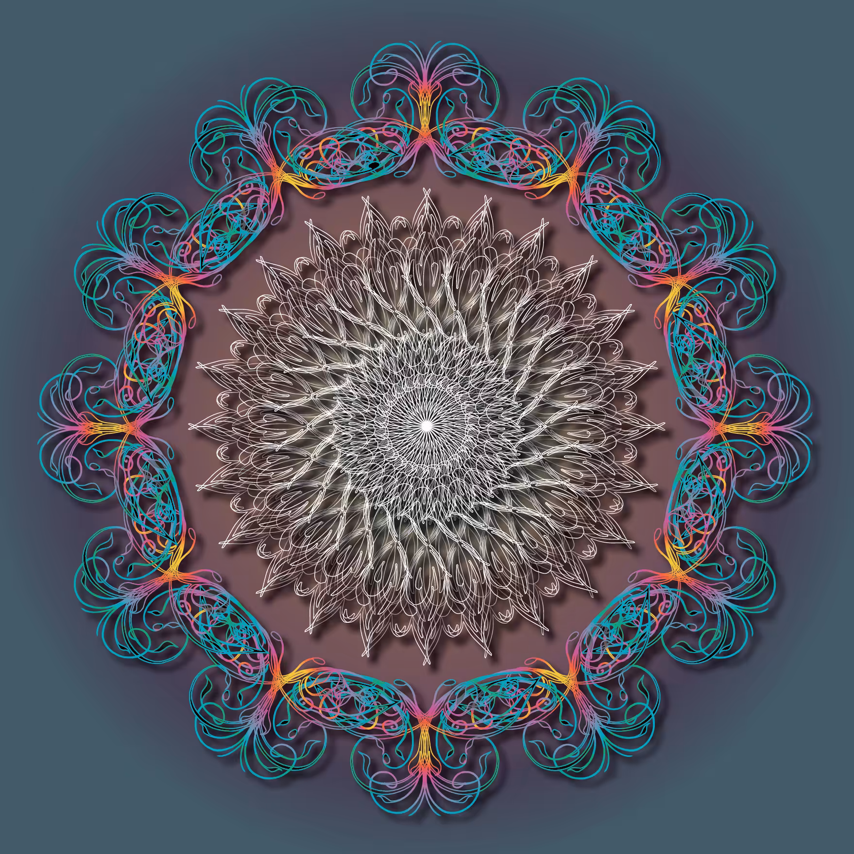 Mandala Blue