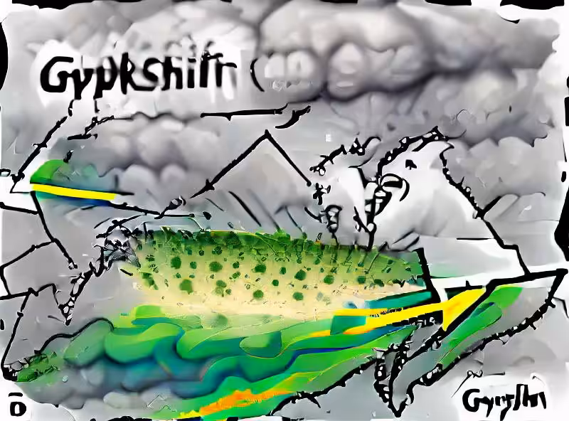 a gypsum-based green-patch precipitation event, concurrent with a massive fishkill die-off