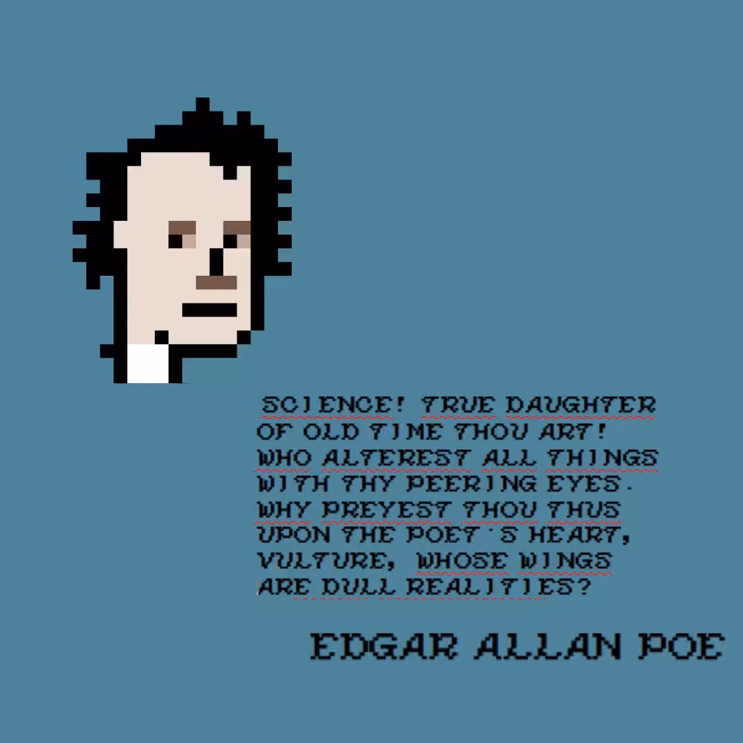 Edgar Allan Poe's Cryptopunk poetry